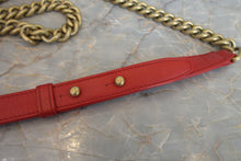 Load image into Gallery viewer, CHANEL LeBOY CHANEL chain shoulder bag Lambskin Red/Goldr hadware Shoulder bag 700060077