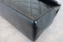 Load image into Gallery viewer, CHANEL Medium Matelasse Single Flap chain shoulder bag Caviar skin Black/Silver hadware Shoulder bag 800060190