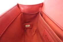 Load image into Gallery viewer, CHANEL LeBOY CHANEL chain shoulder bag Lambskin Red/Goldr hadware Shoulder bag 700060077