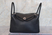 将图片加载到图库查看器,HERMES LINDY 30 Clemence leather Black □J刻印 Shoulder bag 700120021