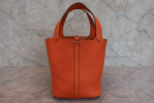 画像をギャラリービューアに読み込む, HERMES/エルメス ピコタンロックMM トリヨンクレマンス オレンジ □O刻印 ハンドバッグ 800030154
