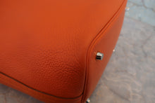 画像をギャラリービューアに読み込む, HERMES/エルメス ピコタンロックMM トリヨンクレマンス オレンジ □O刻印 ハンドバッグ 800030154