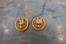 Load image into Gallery viewer, CHANEL CC mark round earring Gold plate Gold Earring 700080090