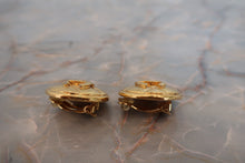 Load image into Gallery viewer, CHANEL CC mark round earring Gold plate Gold Earring 700080090