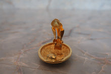 Load image into Gallery viewer, CHANEL CC mark round earring Gold plate Gold Earring 700080090