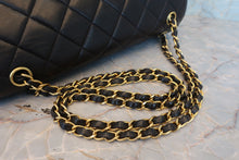 Load image into Gallery viewer, CHANEL Medium Matelasse Double Face shoulder bag Lambskin Black/Gold hadware Shoulder bag 800020109