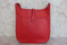 将图片加载到图库查看器,HERMES EVELYNE 2PM Epsom leather Rouge garance □I刻印 Shoulder bag 800050051