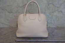 将图片加载到图库查看器,HERMES/BOLIDE 31 Clemence leather Craie A刻印 Shoulder bag 800030210