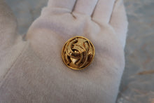 Load image into Gallery viewer, CHANEL CC mark round earring Gold plate Gold Earring 700080089