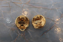 Load image into Gallery viewer, CHANEL CC mark round earring Gold plate Gold Earring 700080089