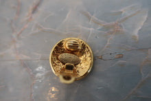 Load image into Gallery viewer, CHANEL CC mark round earring Gold plate Gold Earring 700080089
