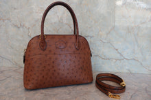 Load image into Gallery viewer, HERMES/BOLIDE 27 Ostrich lether Brown 〇Y Engraving Shoulder bag 800060121