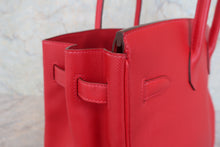 將圖片載入圖庫檢視器 HERMES/エルメス バーキン35 ヴォーエプソン ルージュカザック □R刻印 ハンドバッグ 800050086