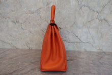画像をギャラリービューアに読み込む, HERMES/エルメス ケリー28 ヴォーガリバー オレンジ 〇V刻印 ショルダーバッグ 800020019