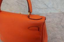 画像をギャラリービューアに読み込む, HERMES/エルメス ケリー28 ヴォーガリバー オレンジ 〇V刻印 ショルダーバッグ 800020019