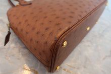 Load image into Gallery viewer, HERMES/BOLIDE 27 Ostrich lether Brown 〇Y Engraving Shoulder bag 800060121