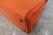 画像をギャラリービューアに読み込む, HERMES/エルメス ケリー28 ヴォーガリバー オレンジ 〇V刻印 ショルダーバッグ 800020019