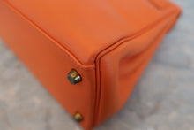 画像をギャラリービューアに読み込む, HERMES/エルメス ケリー28 ヴォーガリバー オレンジ 〇V刻印 ショルダーバッグ 800020019