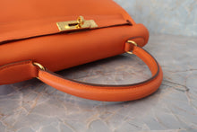 画像をギャラリービューアに読み込む, HERMES/エルメス ケリー28 ヴォーガリバー オレンジ 〇V刻印 ショルダーバッグ 800020019