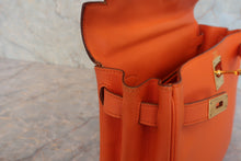 画像をギャラリービューアに読み込む, HERMES/エルメス ケリー28 ヴォーガリバー オレンジ 〇V刻印 ショルダーバッグ 800020019