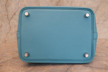 画像をギャラリービューアに読み込む, HERMES/エルメス ピコタンロックPMトレサージュ ヴォーエプソン ブルーノール/ゴールド/ルージュクー Y刻印 ハンドバッグ 800010008