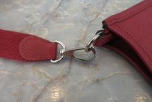 Load image into Gallery viewer, HERMES  EVELYNE TPM Epsom leather Rouge Grenet X Engraving Shoulder bag 700030289