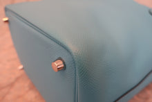 画像をギャラリービューアに読み込む, HERMES/エルメス ピコタンロックPMトレサージュ ヴォーエプソン ブルーノール/ゴールド/ルージュクー Y刻印 ハンドバッグ 800010008