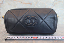 Load image into Gallery viewer, CHANEL CC mark fringe chain shoulder bag Lambskin Navy/Gold hadware Shoulder bag 700080071