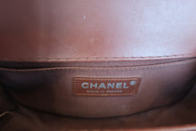 Load image into Gallery viewer, CHANEL Mini LeBOY CHANEL chain shoulder bag Lambskin Brown/Silver hadware Shoulder bag 700120025