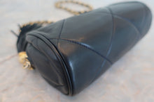 Load image into Gallery viewer, CHANEL CC mark fringe chain shoulder bag Lambskin Navy/Gold hadware Shoulder bag 700080071