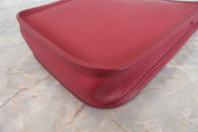 Load image into Gallery viewer, HERMES  EVELYNE TPM Epsom leather Rouge Grenet X Engraving Shoulder bag 700030289