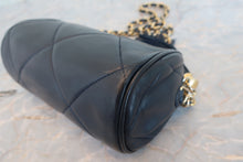Load image into Gallery viewer, CHANEL CC mark fringe chain shoulder bag Lambskin Navy/Gold hadware Shoulder bag 700080071