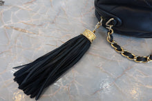 Load image into Gallery viewer, CHANEL CC mark fringe chain shoulder bag Lambskin Navy/Gold hadware Shoulder bag 700080071