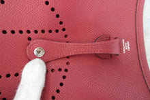 Load image into Gallery viewer, HERMES  EVELYNE TPM Epsom leather Rouge Grenet X Engraving Shoulder bag 700030289
