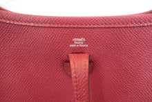 Load image into Gallery viewer, HERMES  EVELYNE TPM Epsom leather Rouge Grenet X Engraving Shoulder bag 700030289