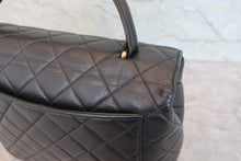 将图片加载到图库查看器,CHANEL/香奈儿 CF 梯形 手提包 荔枝皮 Black/Gold hadware(黑色/金色金属) 手提包 800030136