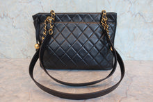 將圖片載入圖庫檢視器 CHANEL/シャネル マトラッセチェーントートバッグ ラムスキン ブラック/ゴールド金具 トートバッグ 800090233