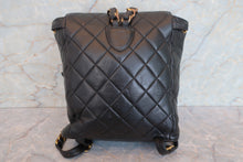 Load image into Gallery viewer, CHANEL Matelasse chain back pack Lambskin Black/Gold hadware Back pack 700080063