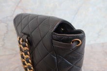 Load image into Gallery viewer, CHANEL Matelasse chain back pack Lambskin Black/Gold hadware Back pack 700080063