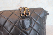Load image into Gallery viewer, CHANEL Matelasse chain back pack Lambskin Black/Gold hadware Back pack 700080063