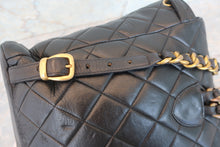 Load image into Gallery viewer, CHANEL Matelasse chain back pack Lambskin Black/Gold hadware Back pack 700080063