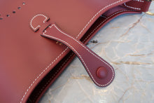 将图片加载到图库查看器,HERMES EVELYNE1 PM Chamonix leather Rouge H □D刻印 Shoulder bag 800060212