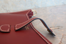 将图片加载到图库查看器,HERMES EVELYNE1 PM Chamonix leather Rouge H □D刻印 Shoulder bag 800060212