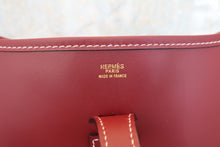 将图片加载到图库查看器,HERMES EVELYNE1 PM Chamonix leather Rouge H □D刻印 Shoulder bag 800060212