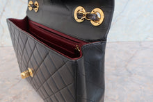 將圖片載入圖庫檢視器 CHANEL/シャネル 中マトラッセシングルフラップチェーンショルダーバッグ ラムスキン ブラック/ゴールド金具 ショルダーバッグ 700090132