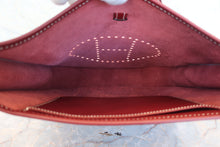 将图片加载到图库查看器,HERMES EVELYNE1 PM Chamonix leather Rouge H □D刻印 Shoulder bag 800060212