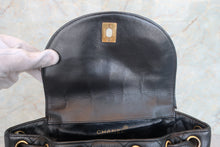 Load image into Gallery viewer, CHANEL Matelasse chain back pack Lambskin Black/Gold hadware Back pack 700080063