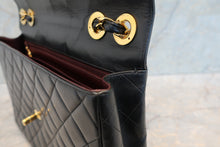 画像をギャラリービューアに読み込む, CHANEL/シャネル 中マトラッセシングルフラップチェーンショルダーバッグ ラムスキン ブラック/ゴールド金具 ショルダーバッグ 700100161