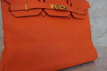 画像をギャラリービューアに読み込む, HERMES/エルメス バーキン35 トゴ オレンジ □E刻印 ハンドバッグ 800010047