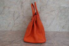 画像をギャラリービューアに読み込む, HERMES/エルメス バーキン35 トゴ オレンジ □E刻印 ハンドバッグ 800010047